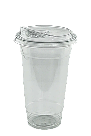 Купольний стаканчик з купольною кришкою-поїлкою 360 мл. (100 шт.) (100уп/1000 шт.)