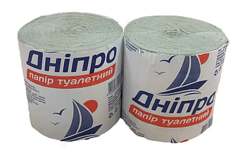 Туалетний папір сірий «Дніпро», 1 рулон