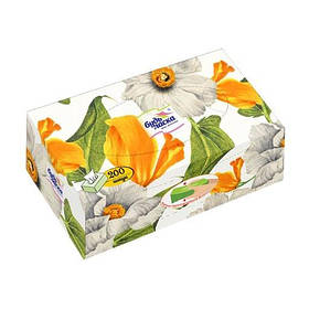 Серветки косметичні «Будь Ласка Магія квітів» двошарові, 200 шт — м’які серветки для дому, офісу та салонів краси