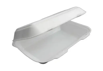 Ланч-бокс із спіненого полістиролу білий середній 246х150х60 НP-10,1 секція 125шт
