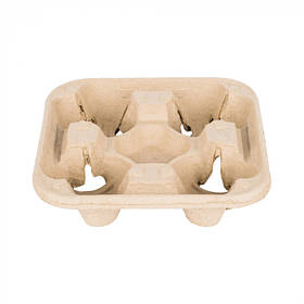 Тримач для 4-х склянок бурий