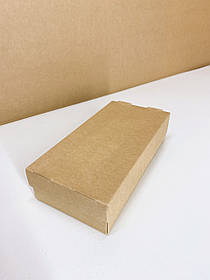 Упаковка паперова для суші 200*100*50 мм крафт з ламінацією