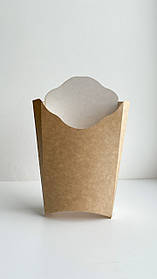 Картонна упаковка для картоплі фрі середня 125грам 135*125*45. 50 шт