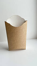 Картонна упаковка для картоплі фрі Велика 255грам 150*140*120. 50 шт