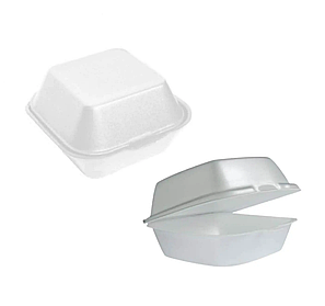 Ланч бокс білий НР-5 (125*125*50), 125 шт/уп