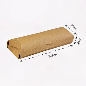 Лаваш рол міді, крафт, для шаурми, буріто, хот-догів, 225х30х70 мм 50шт