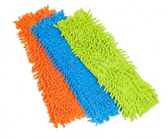Моп змінний з мікрофібри Макарон 11,5х40 см, в асортименті, для швабри 1 шт