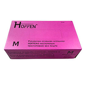 Нітрилові рукавички , розмір М , рожеві (100шт/уп)