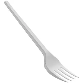 Виделка одноразова столова пластикова СПГ біла (100 шт)