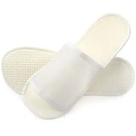 Тапочки готельні одноразові в інд. упаковці Lotus F-01, відкриті,1 пара, білий