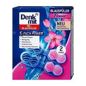 Засіб для чищення унітазу Denkmit 2 шт квітковий підвісний