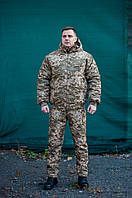 Костюм камуфляжний зимовий Піксель РЗ ріп-стоп (куртка+штани) для військових, полювання та риболовлі