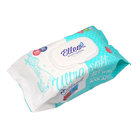 Серветки вологі Elleo Для дітей з екстрактом алое, 120 шт