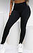 Жіночі лосини ; Колір: чорний ; Розміри: 42-44; 46-48; 50-52 ;, фото 3