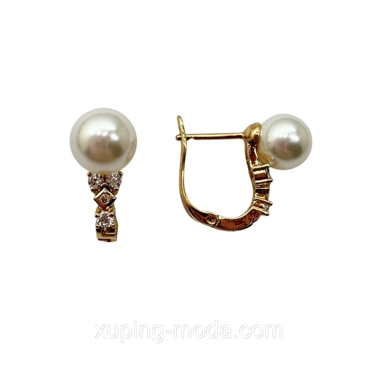 Сережки xp оптом. 15 мм. 18к, фото 1