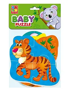 М'які бейбі пазли Малюк зможе «Тигреня та друзі», Vladi Toys VT1106-72