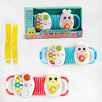 Акордеон “Музичні веселощі” TK - 60228 (60) "TK Group", 2 кольори, ОЗВУЧУВАННЯ УКРАЇНСЬКОЮ МОВОЮ, пісні, літери, підсвічування, в