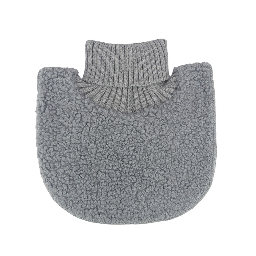 Манішка тепла дитяча двошарова фліс і хутро від двох років Тедді one size Talvi сірий, фото 1