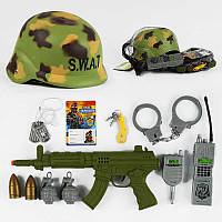 Військовий набір 88364 (60/2) каска, аксесуари, у сетці