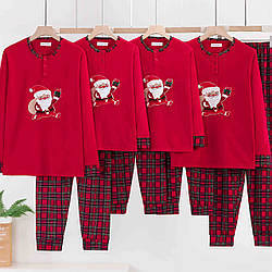 Байкова Новорічна піжама для дитини "Фабричний Китай" Розміри: 6,8,10,12,14 років (49530)