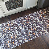 Килимок Аквамат 65 см — малюнок морська галька, на метраж від 1 м, фото 2