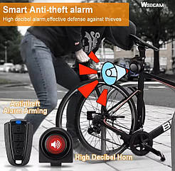 Протиугінна автономна сигналізація для велосипеда самоката мотоцикла USB-зарядка, 115 дБ