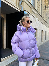 Пуховик жіночий зимовий аеропух | 42-46, 48-50, 52-54 розмір, фото 4