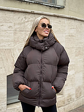 Пуховик жіночий зимовий аеропух | 42-46, 48-50, 52-54 розмір, фото 5