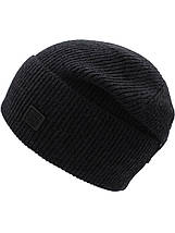 Чоловіча зимова шапка з підворотом з вовною кашеміром без підкладки тепла модель, фото 4