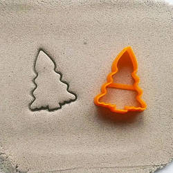 Вирубка для пряника пластикова Міні ялинка 5 см