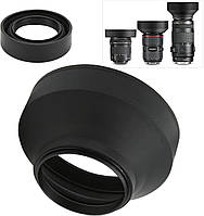 Бленда 58 мм гумова для фотокaмер Canon Nikon Pentax аксесуар для обожнюваності