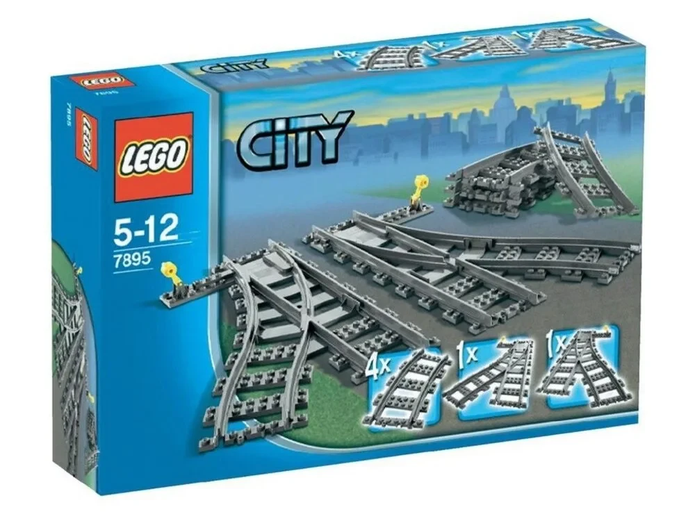 Конструктор LEGO City 7895 Switching Tracks Перемикач шляху, фото 1