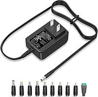 UL Listed 18W 9 V 2 A 1 A AC-DC Адаптер живлення Multi Tips Змінна стіна 9 Volt 1.5 A 2.0 A 2000 mA 1500mA Комутатор живлення