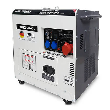 Генератор трифазний дизельний Machtmann MN9500WD-ATS 400V, 9.4 kVA (DualPower), фото 1