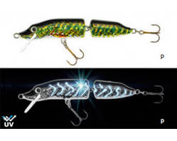 Воблер Jaxon HS Pike Fat UV 2 секции 16cm P