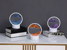 Пісок лампи 3d рухомий динамічний пісок декоративний стіл usb призвело rgb