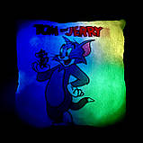 Подушка нічник Том і Джері — м'який нічник, світильник нічник дитячий, фото 6