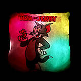 Подушка нічник Том і Джері — м'який нічник, світильник нічник дитячий, фото 4