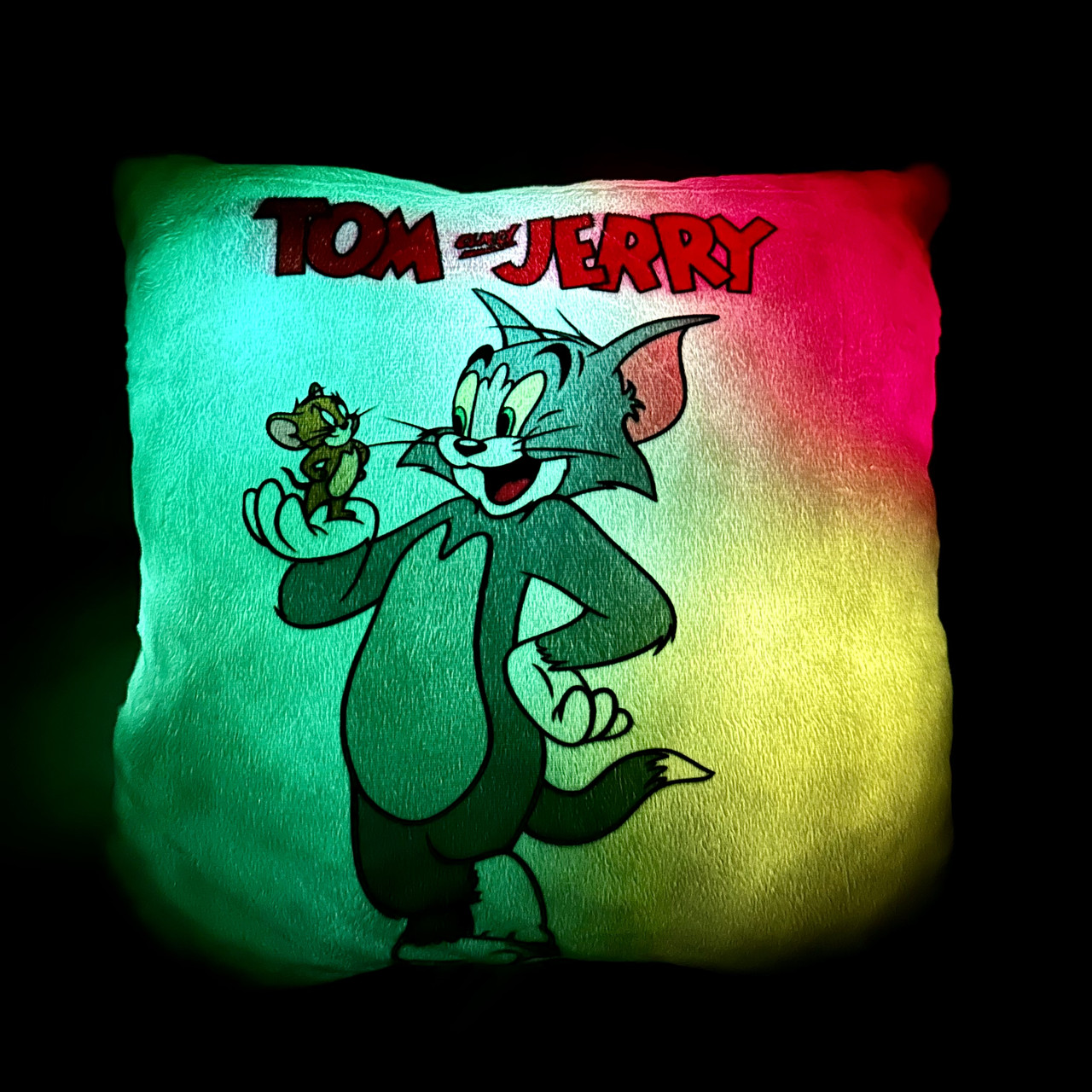 Подушка нічник Том і Джері — м'який нічник, світильник нічник дитячий, фото 1