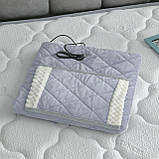 USB електричний плед з кишенею для рук, портативний обігрівач для дому, офісу та подорожей, сірий, 80x60 см, фото 2