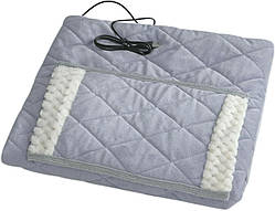 USB електричний плед з кишенею для рук, портативний обігрівач для дому, офісу та подорожей, сірий, 80x60 см