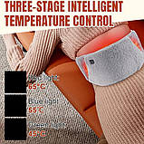 Електричний обігрівальний пояс з кишенею для рук USB для менструальних болів і болів у суглобах, фото 7