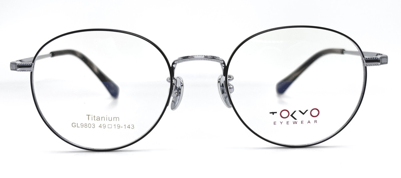 Кругла титанова оправа для окулярів жіноча (можемо вставити лінзи за рецептом), фото 1