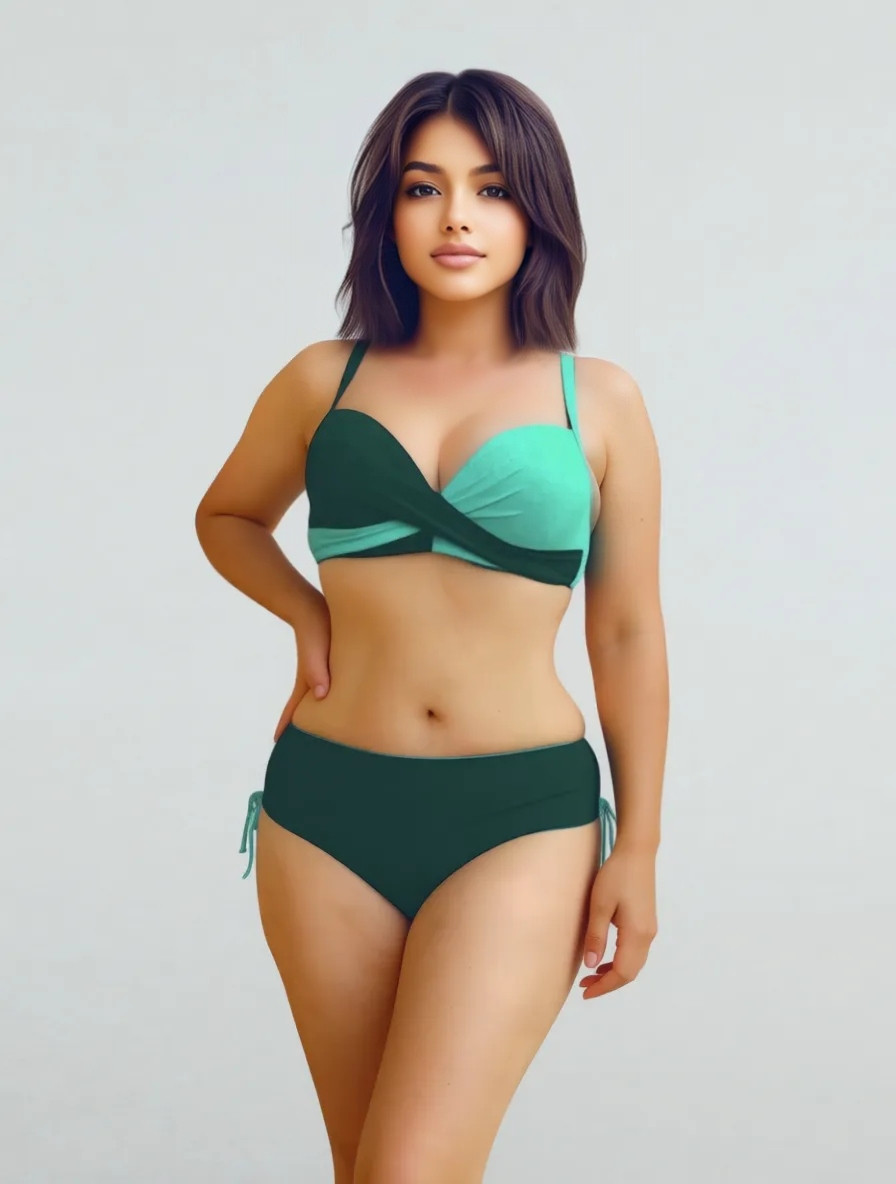 Купальник раздельный Fuba 22107 Элиза морская волна(В НАЛИЧИИ ТОЛЬКО 48 54 УКР р-ры)