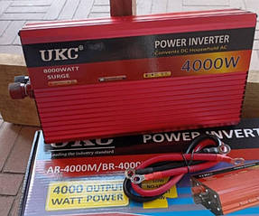 Перетворювач автоінвертор Ukc 12V-220V AR 4000W з функції плавного пуску Usb