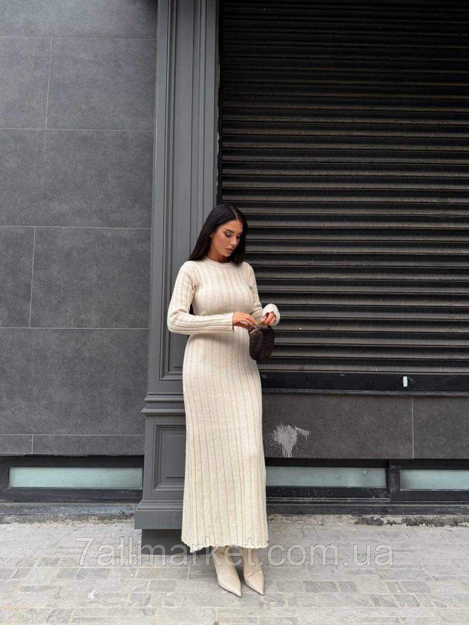 Плаття жіноче машинне в'язання розмір стандарт 42-46 (2кв) "DIVA" недорого від прямого постачальника, фото 1