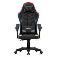 Комп'ютерне крісло Huzaro Force 2.7 RGB Black тканина
