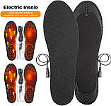 Електричні нагрівальні устілки з USB зарядкою для взуття — нагрівальні елементи для полювання, риболовлі, туризму, фото 2