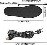 Електричні нагрівальні устілки з USB зарядкою для взуття — нагрівальні елементи для полювання, риболовлі, туризму, фото 9