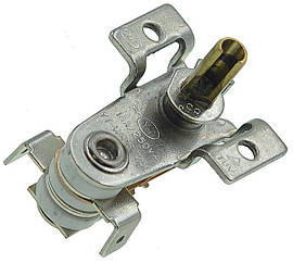 Термореле KST 168 (250V 16A), зігнуті ніжки під 180*, ручка 12мм, отв. 3мм для прасок і обогревател